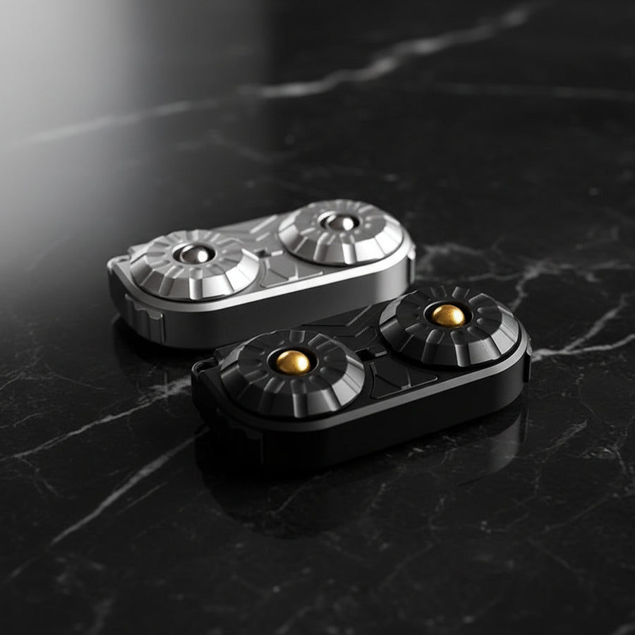 EDC Magnetic Push Slider Owl - Stainless Steel