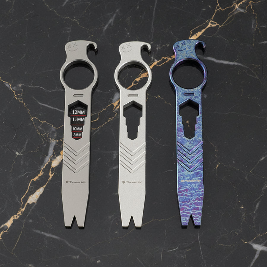 EDC Crowbar Multitool 6-in-1 Mini CNC - Titanium Alloy