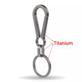 EDC Carabiner Keychain Quick Release Bottle Opener - Titanium Alloy