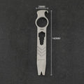 EDC Crowbar Multitool 6-in-1 Mini CNC - Titanium Alloy