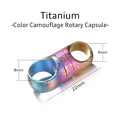 EDC Key Ring Pegve Rotary Capsule Camouflage - Titanium