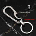 EDC Carabiner Keychain Quick Release Bottle Opener - Titanium Alloy