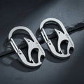 EDC Carabiner Baby Penguin Quick Release Opener - Solid Titanium