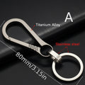 EDC Carabiner Keychain Quick Release Bottle Opener - Titanium Alloy
