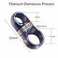 EDC Key Ring Rotatable Double Ring Pegve - Timascus