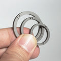 EDC Key Ring Flat Quick Release Anodized - Titanium