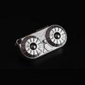 EDC Magnetic Push Slider Owl - Stainless Steel